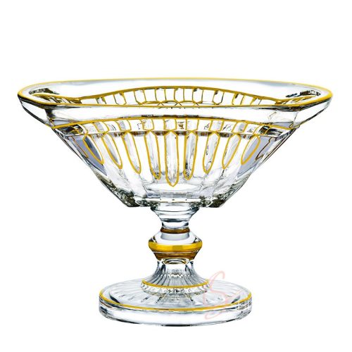 Gilded Crystal Footed Bowl
