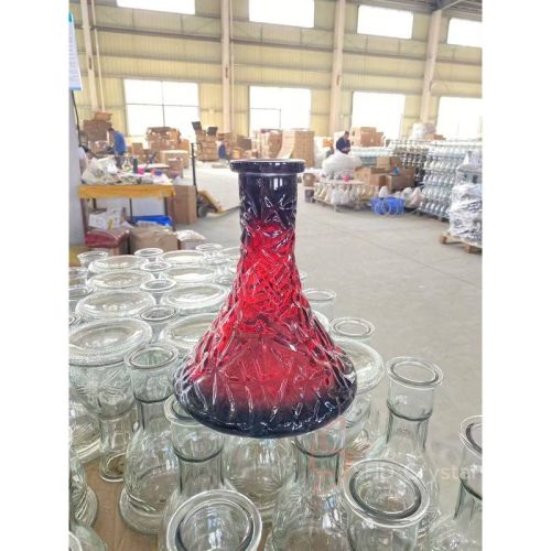 Cracked Pattern Engraved Hookah Base