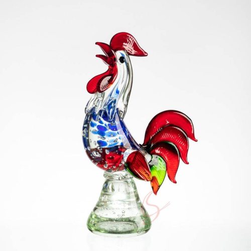 Iridescent Rooster Crystal Ornament