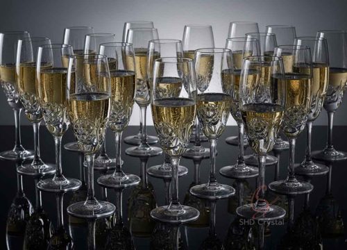 24% lead crystal champagne flute OEM