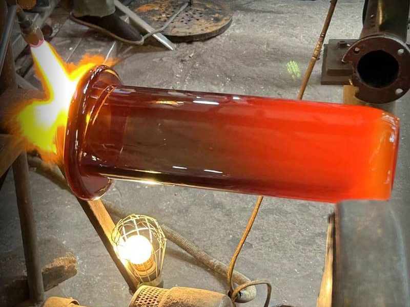 Glassblower at work