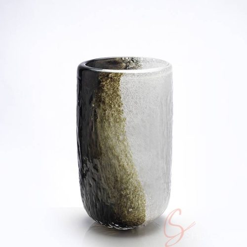 Ink-stained Glacier Crystal Vase