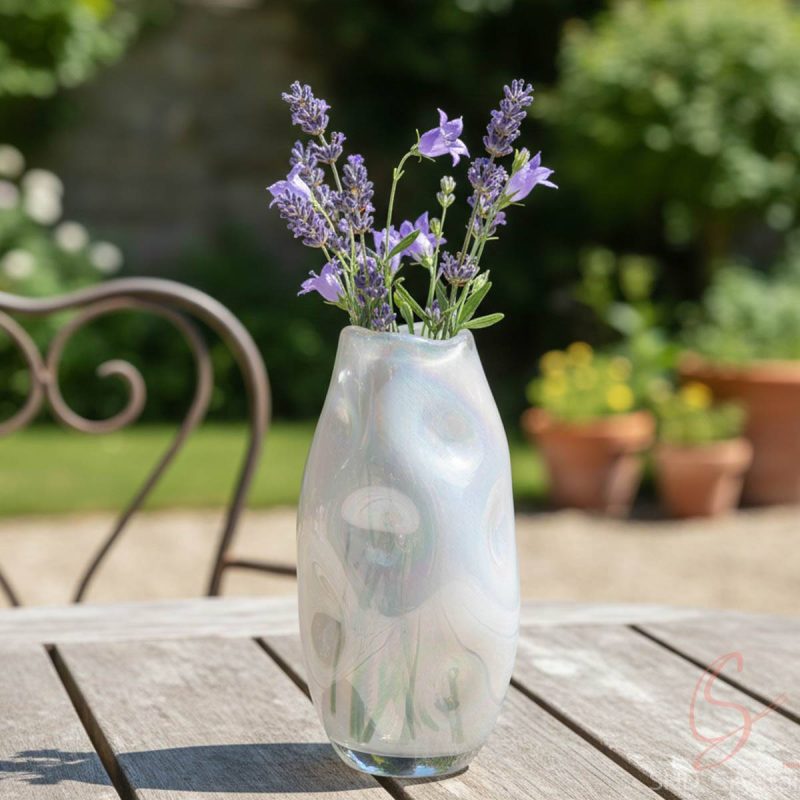 Iridescent Silence Crystal Vase