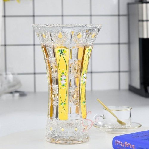 Imperial Gilded Enamel Crystal Vase