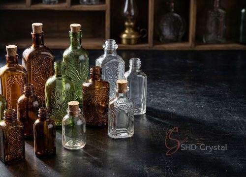 antique style glass bottles
