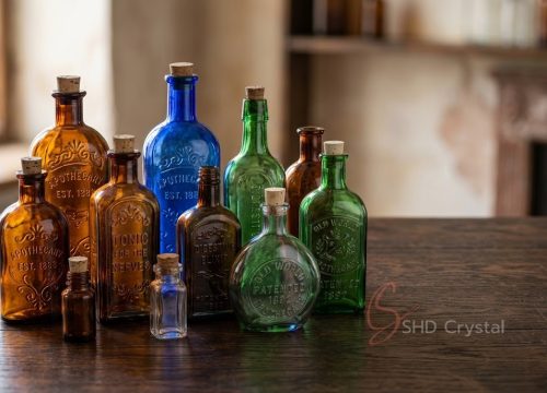 antique style glass bottles