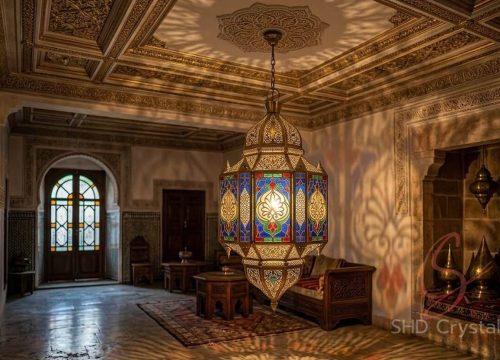 arabesque glass detailing