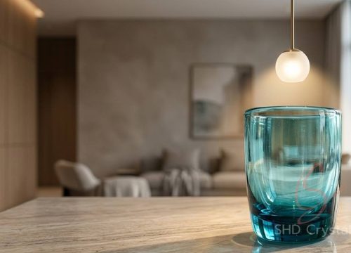 balanced light glass decor