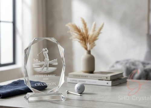 bespoke crystal glass golf