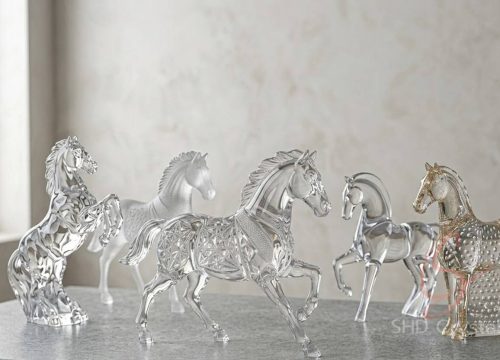 bespoke crystal glass horse
