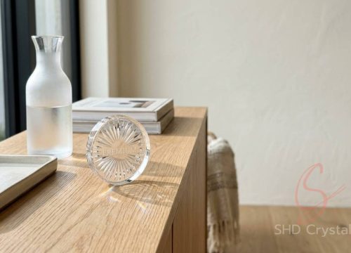 bespoke crystal glass ice puck