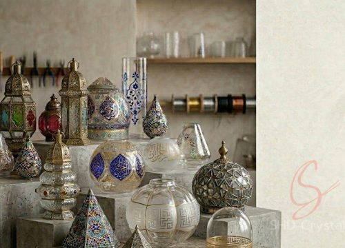bespoke islamic style glass lamp shades