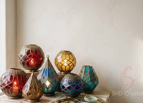 bespoke moroccan style glass lampshades