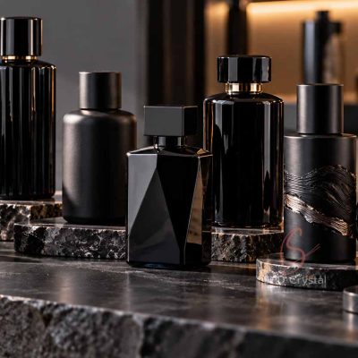 black glass bottle coating