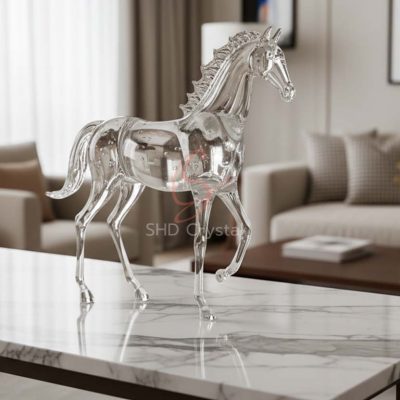 blown glass horse