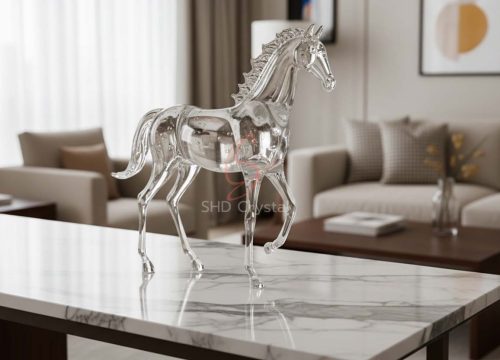 blown glass horse