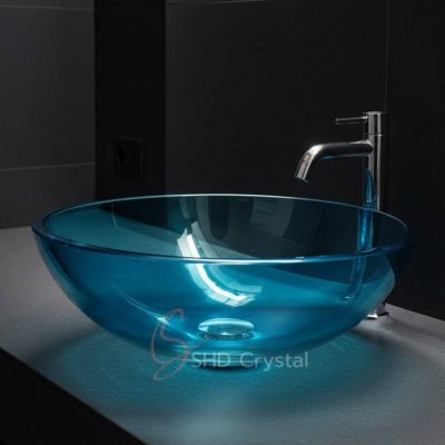 blue crystal washbasin