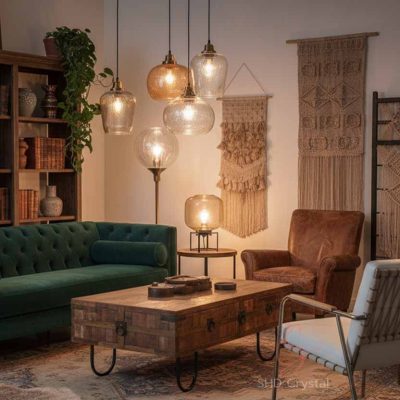 bohemian style glass lamp shades factory