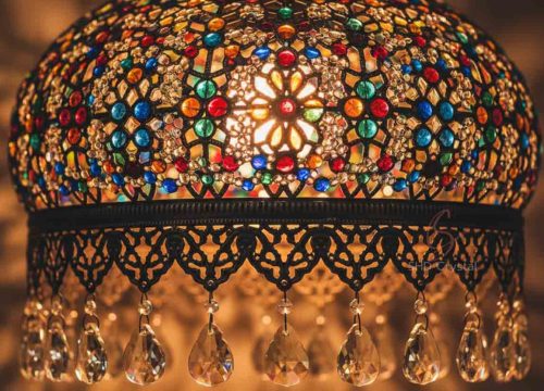 bohemian style glass lamp shades oem