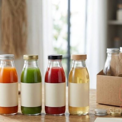 cold pressed juice bottles