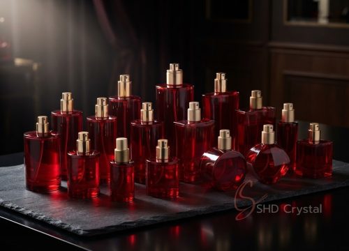 colored glass bottle production