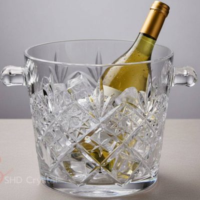crystal carved large ice bucket