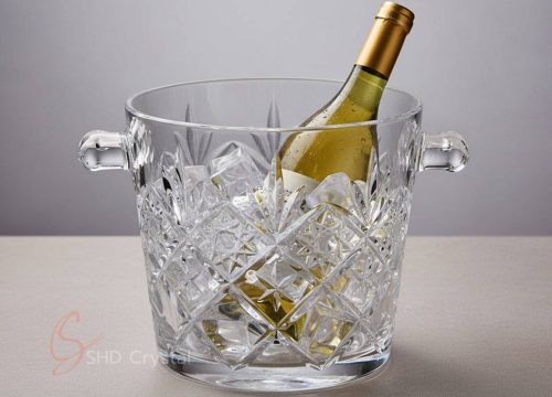 crystal carved large ice bucket