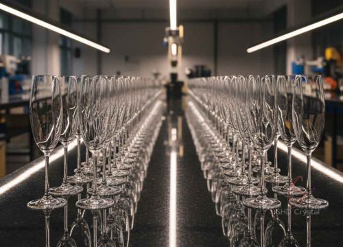 crystal champagne glass factory