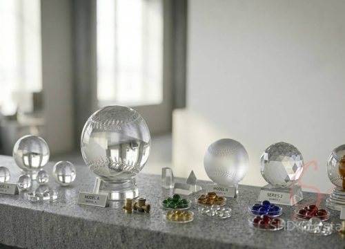 crystal glass baseball ODM