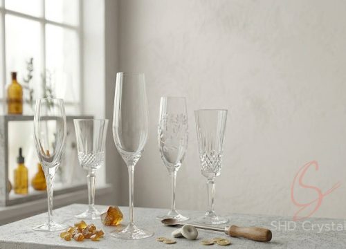 crystal glass champagne flute factory