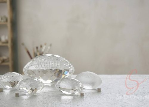 crystal glass football ODM