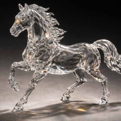 crystal glass horse OEM