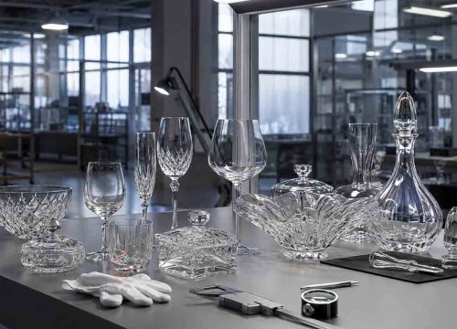 crystal glass inspection process