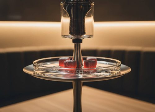 crystal hookah tray