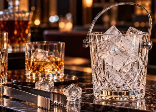 crystal ice bucket design