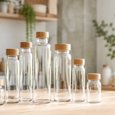custom bamboo lid bottle