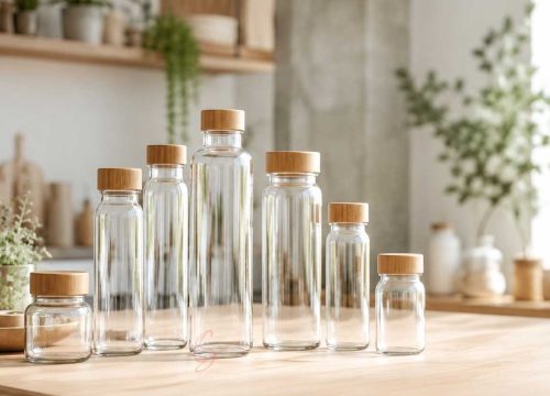 custom bamboo lid bottle