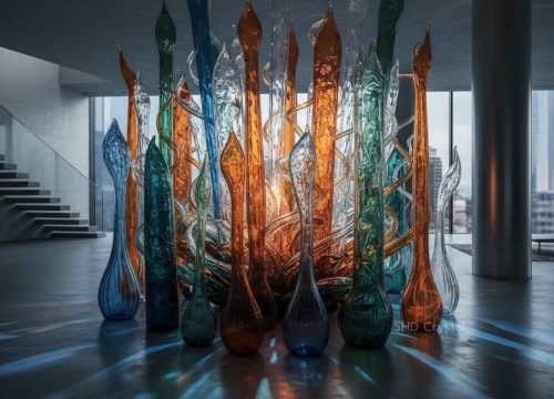custom blown glass art