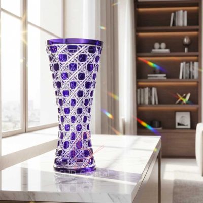 custom crystal vase