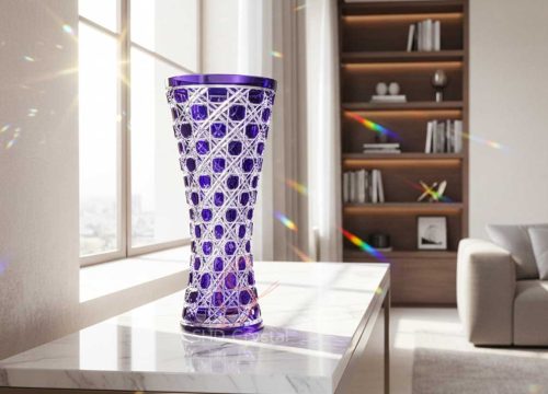 custom crystal vase