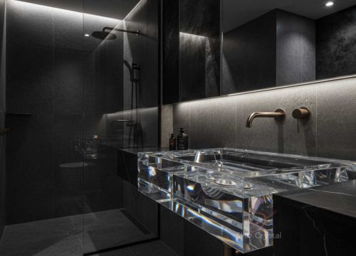 custom crystal washbasin