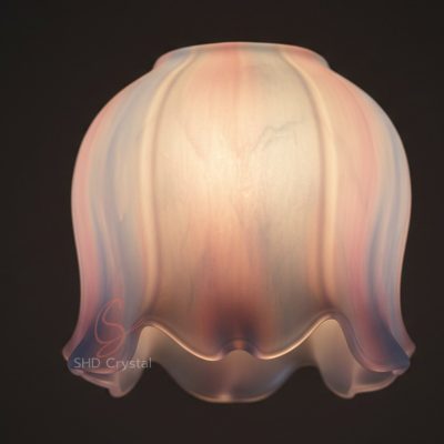custom floral glass lamp shades