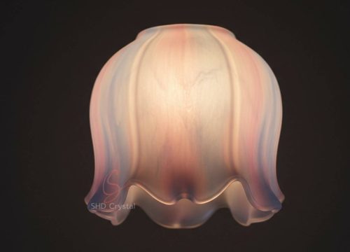 custom floral glass lamp shades