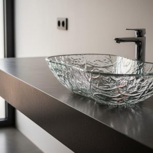 custom glass washbasins