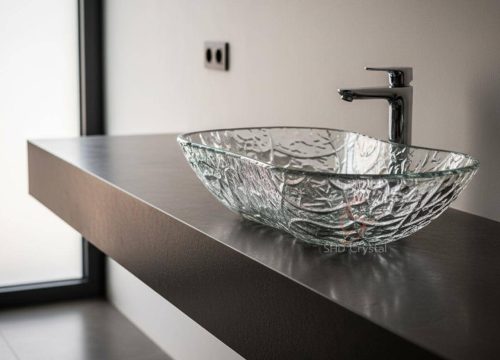 custom glass washbasins