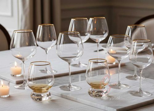 custom gold wineware