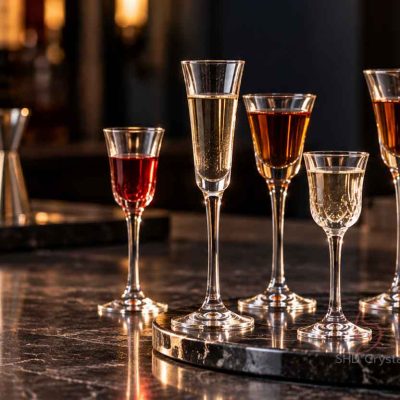 custom long stem shot glasses