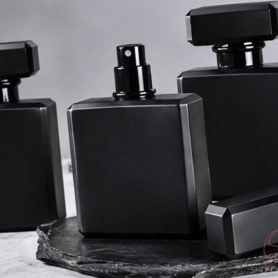 custom matte black perfume bottle supplier