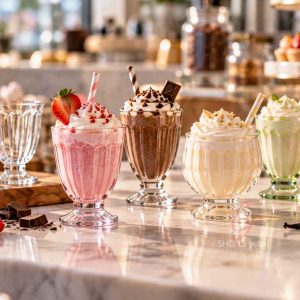 custom mini milkshake glasses