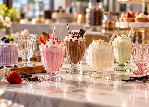 custom mini milkshake glasses